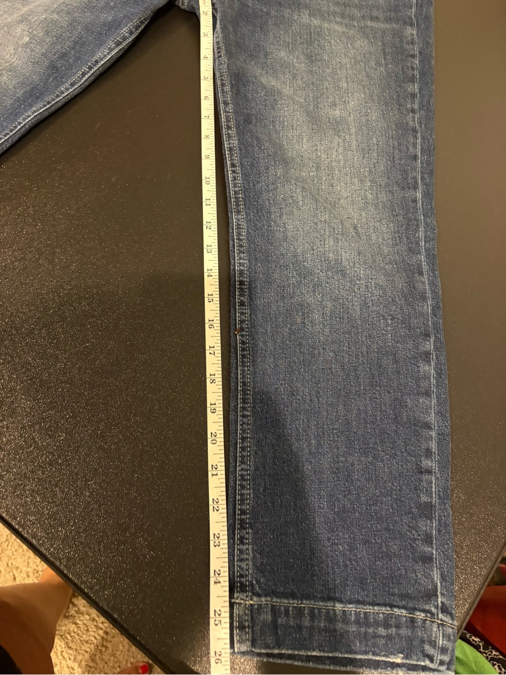 Pilcro and the Letterpress Anthropologie Dark Blue High-Rise Button-Fly Jeans - Picture 5 of 6